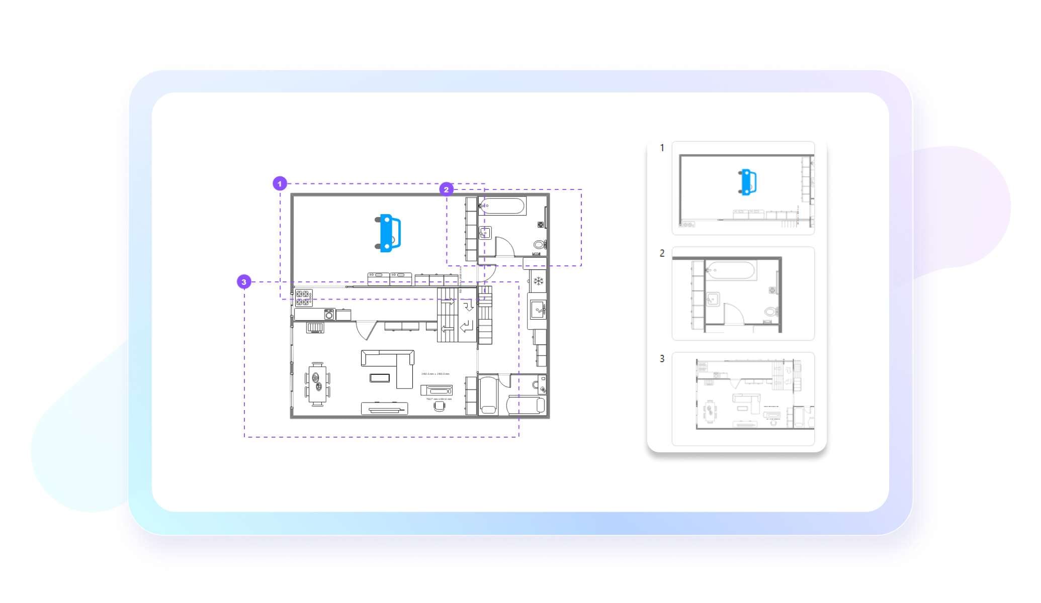 präsentiere grundriss mit EdrawMax