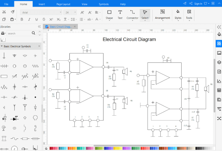 electrical circuit diagram